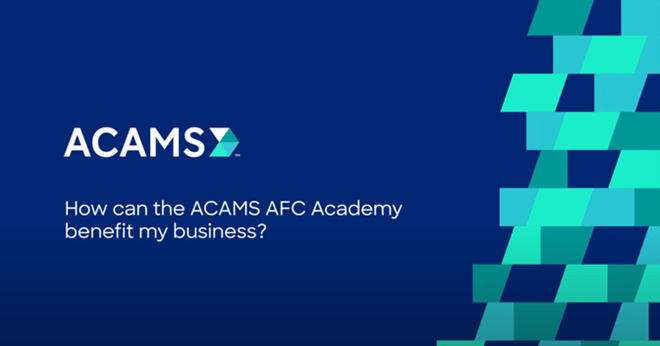 How can the ACAMS AFC Academy benefit my business - Thumbnail