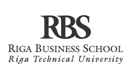 Riga Business School (RBS) Riga Technical University Logo