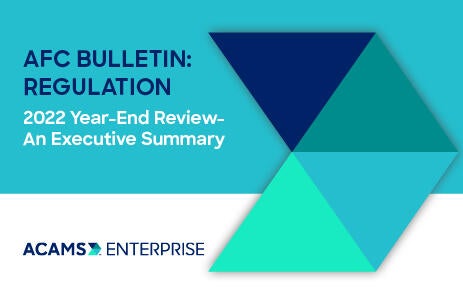 AFC Bulletin: Regulatory and Enforcement Action Year-End 2022